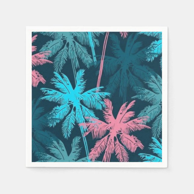 Palm tree pattern napkins (Front)