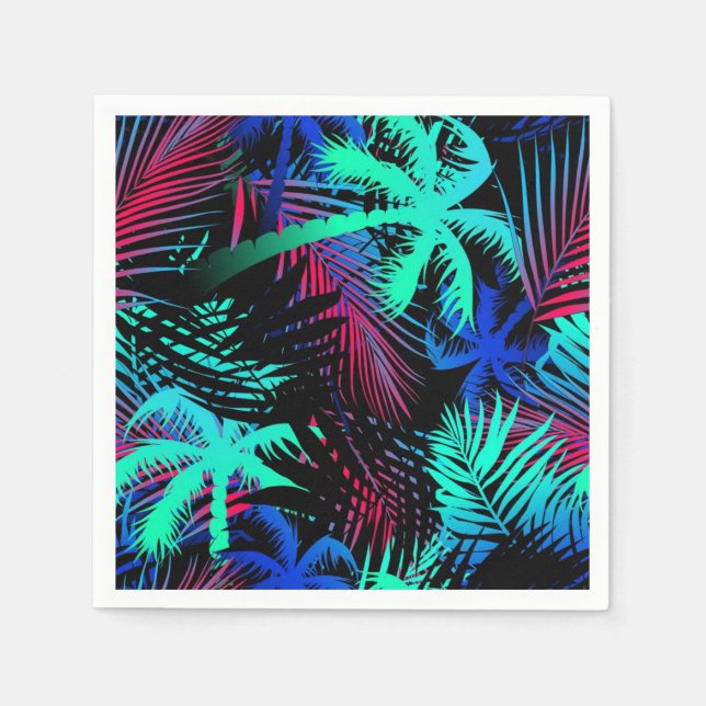 Palm tree pattern napkins (Front)