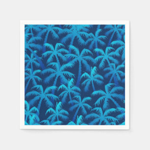 Palm tree pattern napkins
