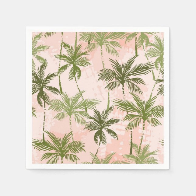 Palm tree pattern napkins (Front)