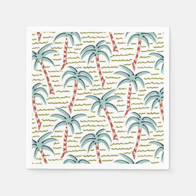 Palm tree pattern napkins (Front)