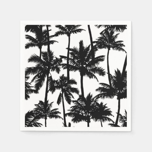 Palm Tree Pattern Napkins