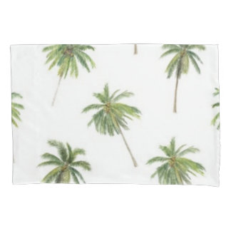 Palm tree pattern pillow case