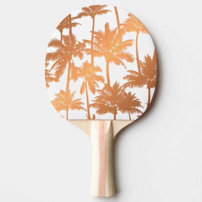 Palm Tree Pattern Ping Pong Paddle (Front)