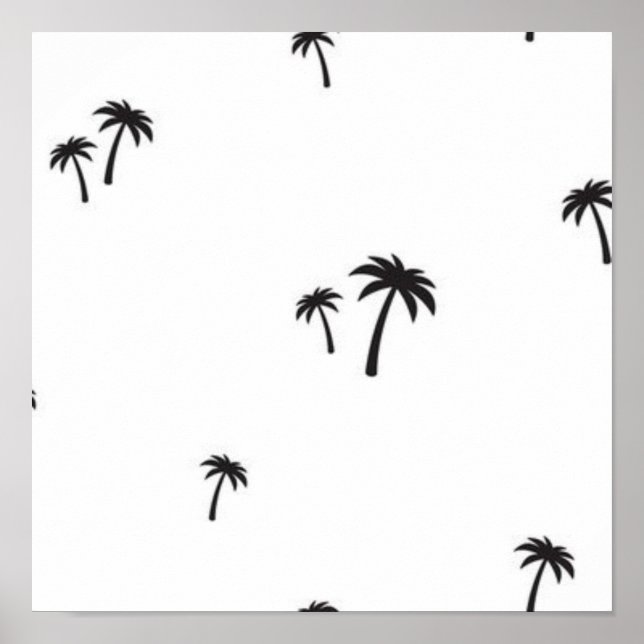 Palm tree pattern poster (Front)