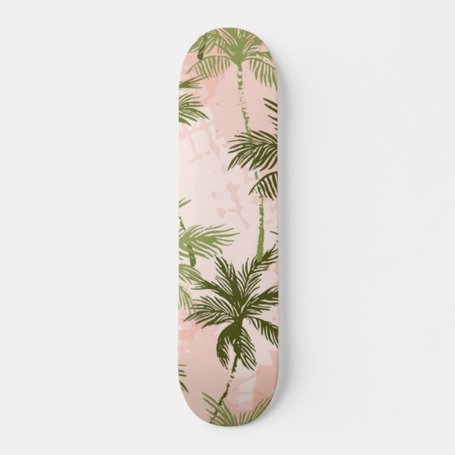 Palm tree pattern skateboard (Front)