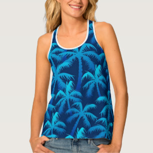 Palm tree pattern tank top