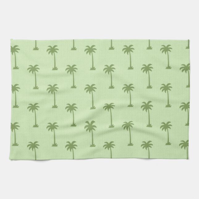 Palm Tree Pattern Towel (Horizontal)