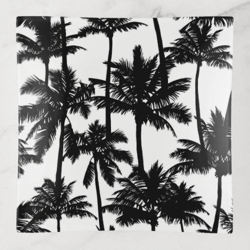 Palm Tree Pattern Trinket Tray