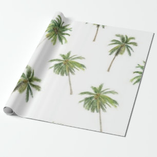 Palm tree pattern wrapping paper