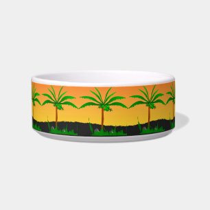 Palm Tree Pet Bowl