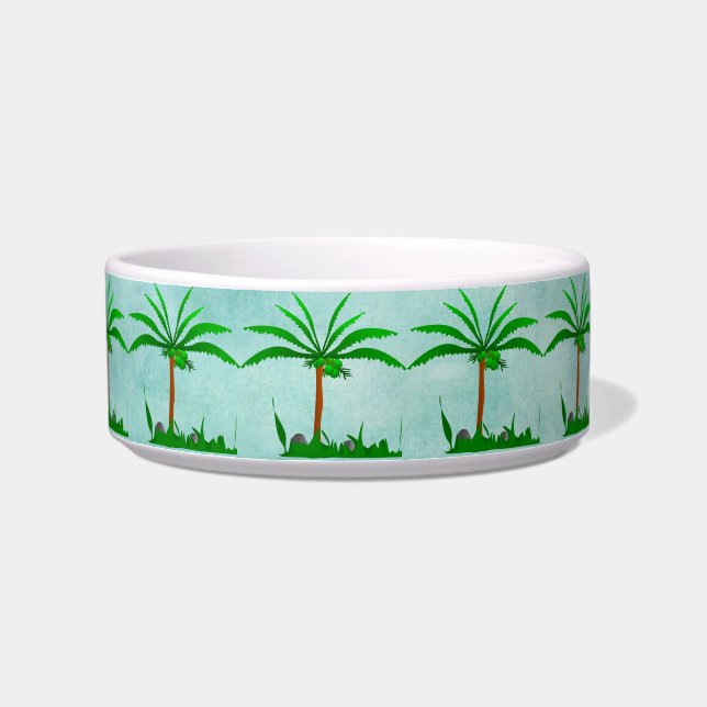 Palm Tree Pet Bowl (Left)