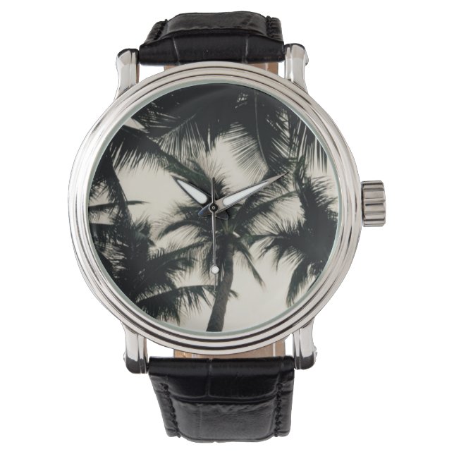 Palm Tree Photo Watch by Willowcatdesigns (Front)