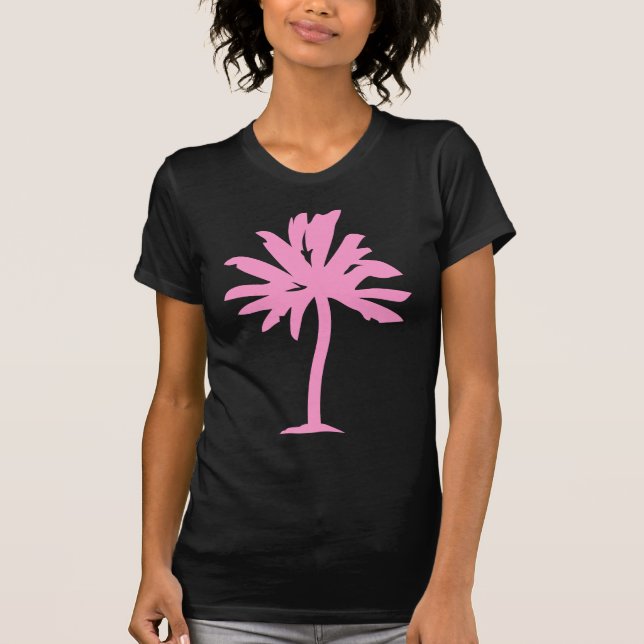 Palm Tree - Pink T-Shirt (Front)