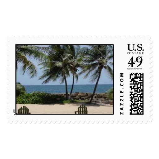 Palm tree postage stamp | Zazzle