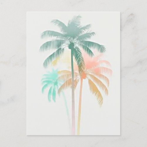 palm tree postcard
