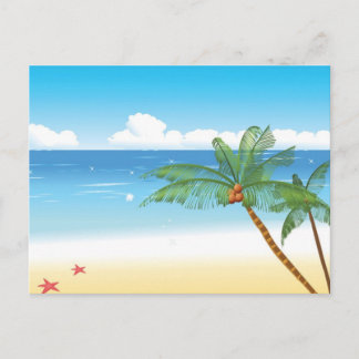 palm tree postcard