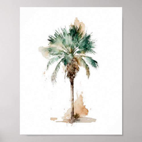 Palm tree poster