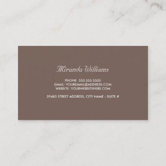 Palm Tree Print Business Cards 