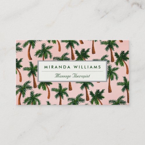 Palm Tree Print Business Cards