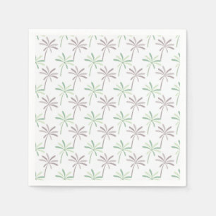 palm tree printed napkins