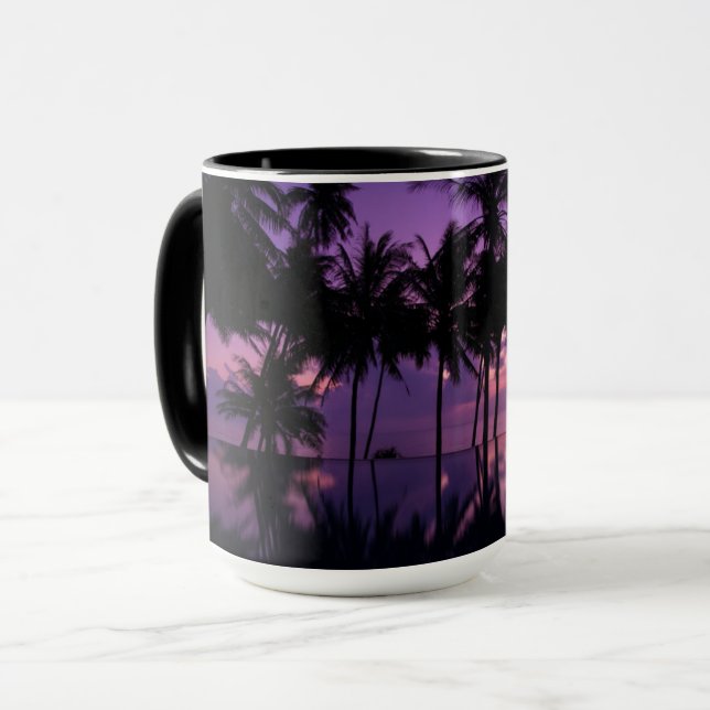 Palm Tree Reflection Mug (Front Left)