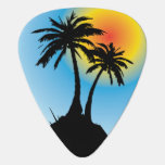 Palm Tree Reggae Guitar Pick Plectrum at Zazzle