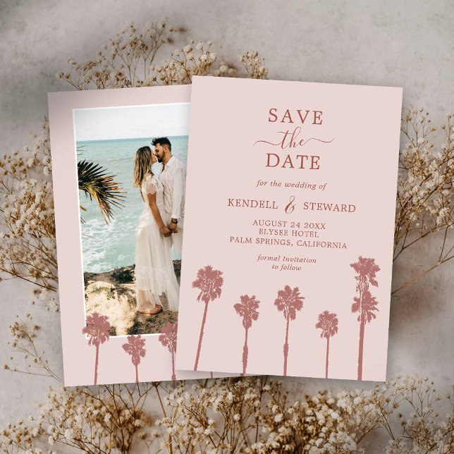 Palm Tree Romance Wedding Suite Save the Date (Creator Uploaded)
