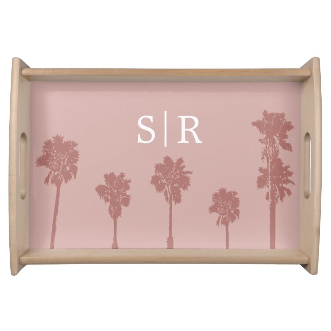 Palm Tree Romance Wedding Suite Serving Tray (Front)
