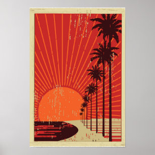 Los Angeles Palm Trees Art & Wall Décor | Zazzle