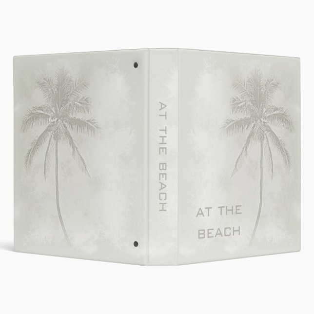 Palm Tree (Sand) Beach Binder (1.0") (Background)