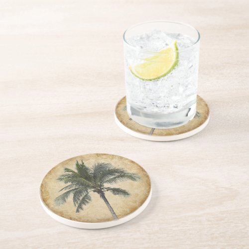 Palm Tree Sandstone Coaster