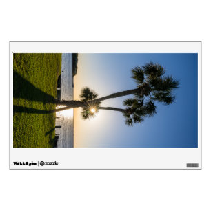 Palm Tree Scissors Silhouette Wall Decal