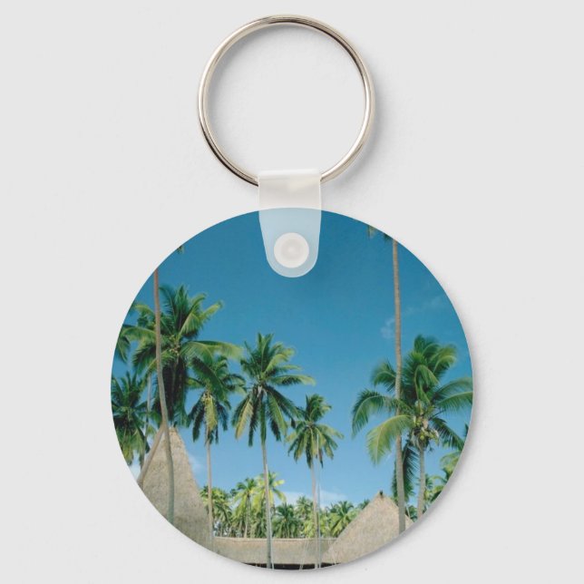 Palm Tree Setting Keychain (Front)