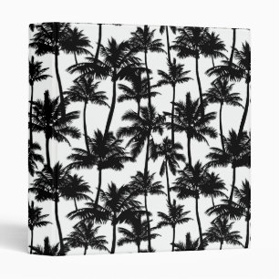 Palm Tree Shadow Pattern 3 Ring Binder
