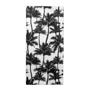 Palm Tree Shadow Pattern Cloth Napkin