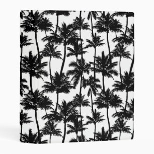 Palm Tree Shadow Pattern Mini Binder