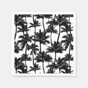 Palm Tree Shadow Pattern Napkins