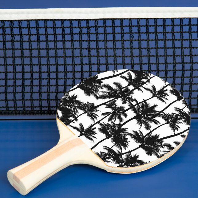 Palm Tree Shadow Pattern Ping Pong Paddle (Insitu)