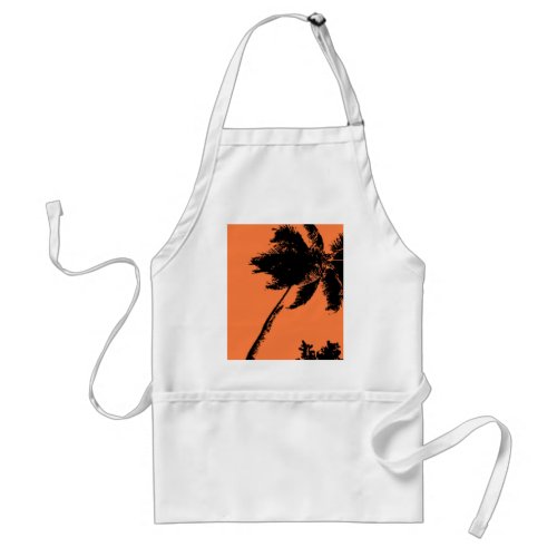 Palm Tree Silhouette Adult Apron