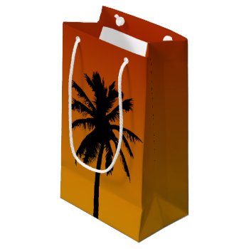 Palm Tree Silhouette Beach Party Gift Bag by macdesigns2 at Zazzle