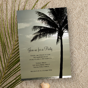 Palm Tree Silhouette General Party Invitation
