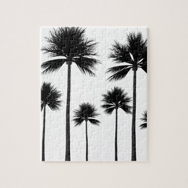 Palm Tree Silhouette Jigsaw Puzzle (Vertical)