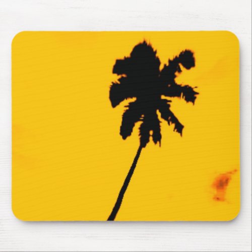 Palm Tree Silhouette Mouse Pad