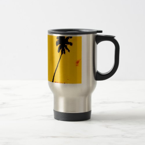 Palm Tree Silhouette Travel Mug