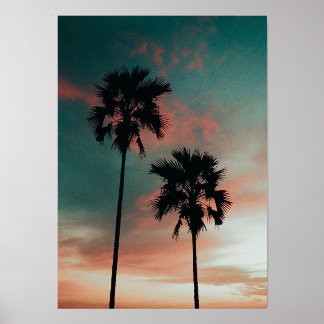 Palm tree silhouette wallart holder