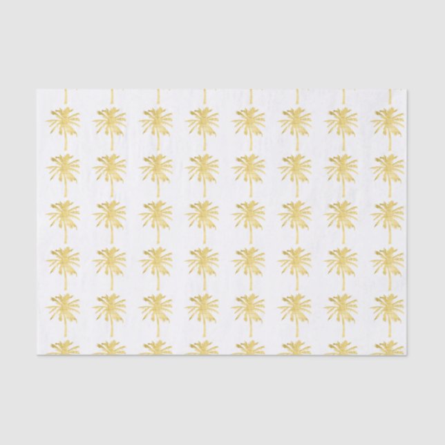 Palm Tree Silhouette Wedding Tissue Paper (Front)