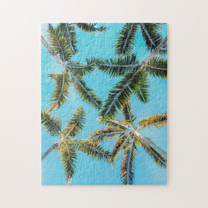 Palm Tree Sky Jigsaw Puzzle | Zazzle.com