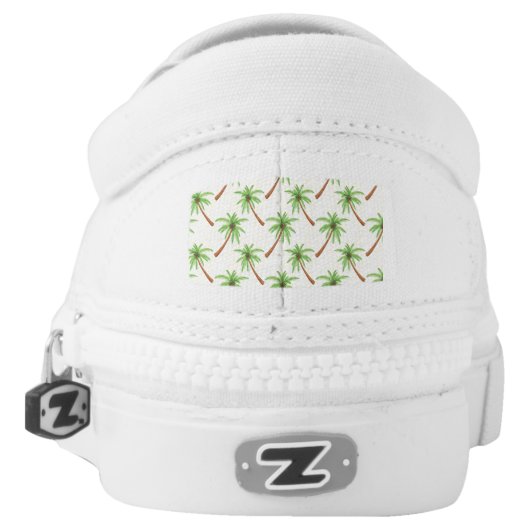 Palm Tree Slip-On Sneakers (Left Shoe Back)