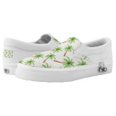 Palm Tree Slip-On Sneakers (Pair)